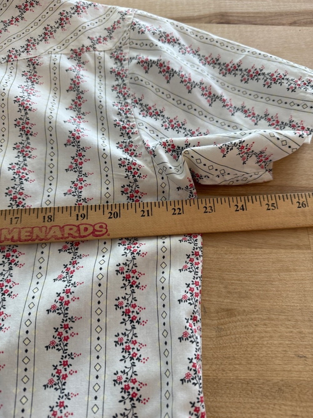 Howler Brothers White Short Sleeve Snaps Pink Floral Stripes Size M Western - Picture 6 of 8